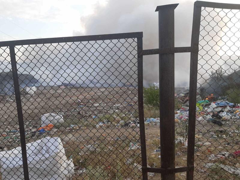 The landfill in the Zlevo area near Dupnitsa auto-ignited - 01