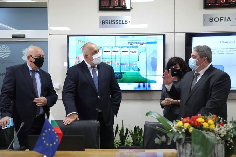 Премиерът Бойко Борисов откри обновения Национален координационен център в МОСВ - 9