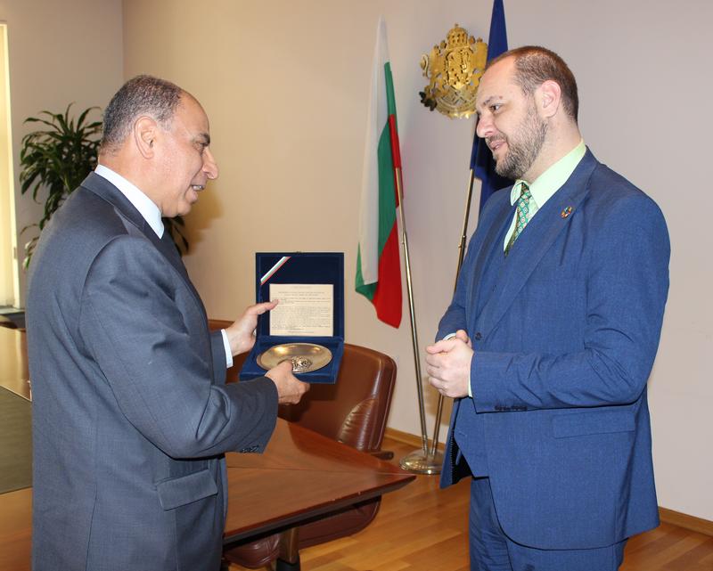 Minister Borislav Sandov met with the Ambassador of Egypt H.E. Mr. Khalid Emara - 01