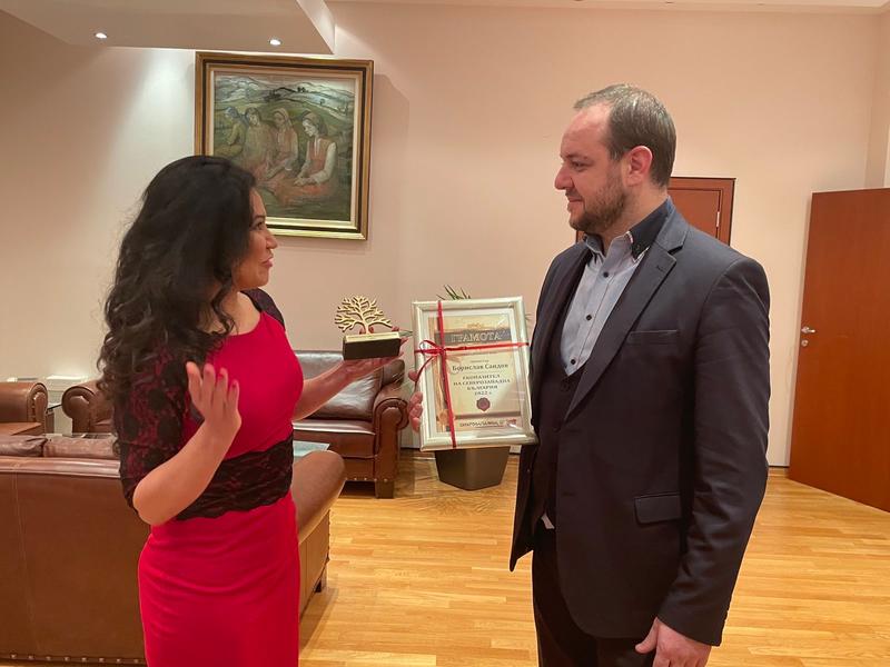 Minister Borislav Sandov was awarded “Eco-Guardian of Northwestern Bulgaria” 2022 - 5