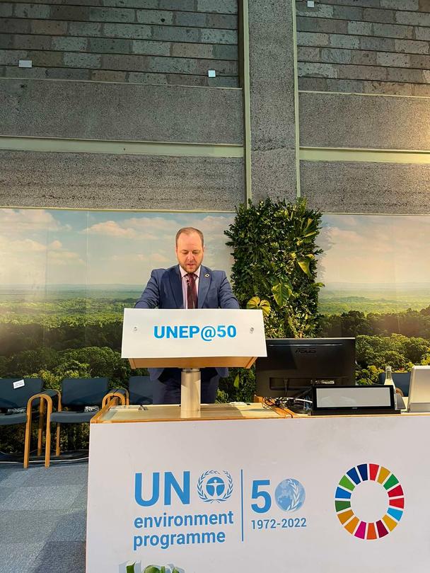 Министър Борислав Сандов направи обръщение към Специалната сесия на Програмата на ООН по околна среда - 2