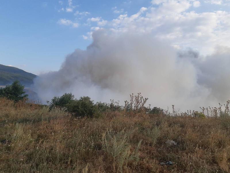 The landfill in the Zlevo area near Dupnitsa auto-ignited - 5