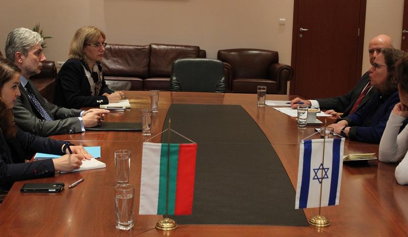 Министър Нено Димов  се срещна с посланика на Израел - 01