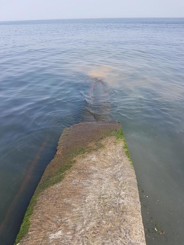 Тръба излива отпадни води при плаж Бутамята - 3