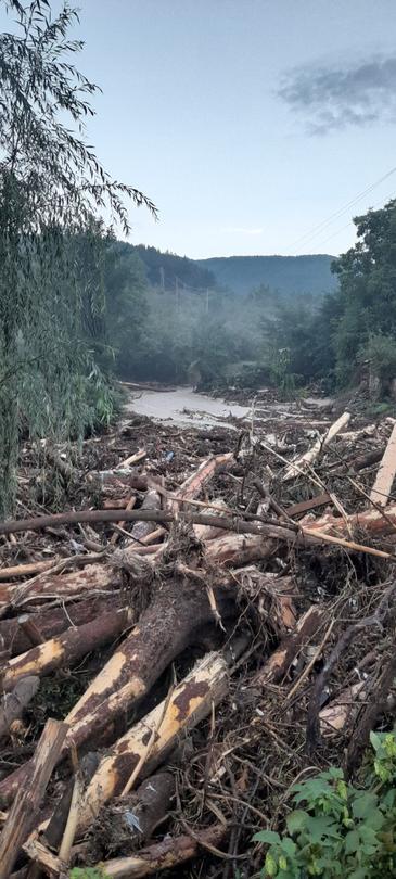 Deputy Minister Petar Dimitrov and the Director of the East Aegean Water Basin Directorate Vasil Uzunov this late afternoon visited sections of the Stryama river, which overflowed its bed - 3