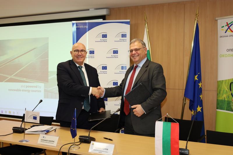 МОСВ и Европейската инвестиционна банка подписаха споразумение за консултантска подкрепа в размер на 4,9 млн. лв. за проекти в сферата на околната среда - 01