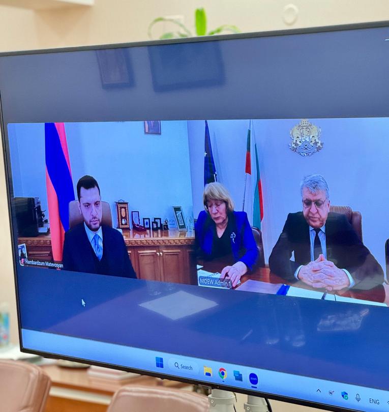 Министър Манол Генов проведе среща с министъра на околната среда на Армения Хамбардзум Матевосян - 3