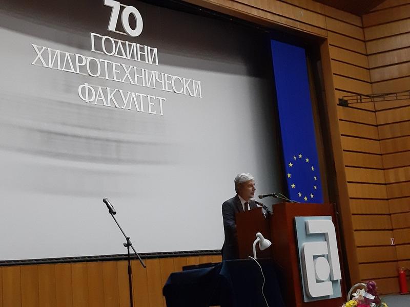 Министър Димов участва в отбелязването на 70-годишнината на Хидротехническия факултет на УАСГ - 01
