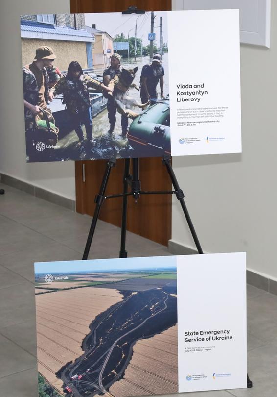The “Stop Ecocide Ukraine” exhibition is launched at the MOEW one year after the tragedy in Nova Kakhovka - 3