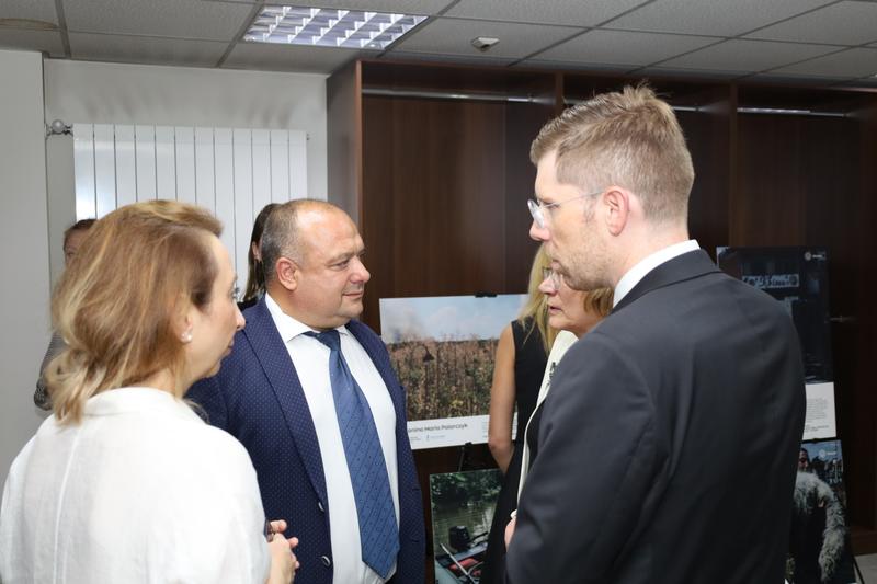 The “Stop Ecocide Ukraine” exhibition is launched at the MOEW one year after the tragedy in Nova Kakhovka - 11