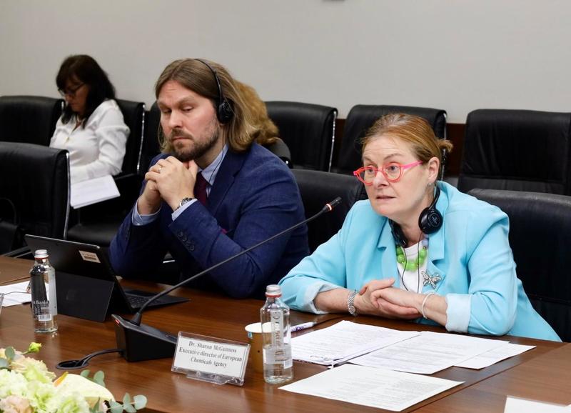 Институциите по управлението на химикалите в България проведоха среща с изпълнителния директор на Европейската агенция по химикали - 7