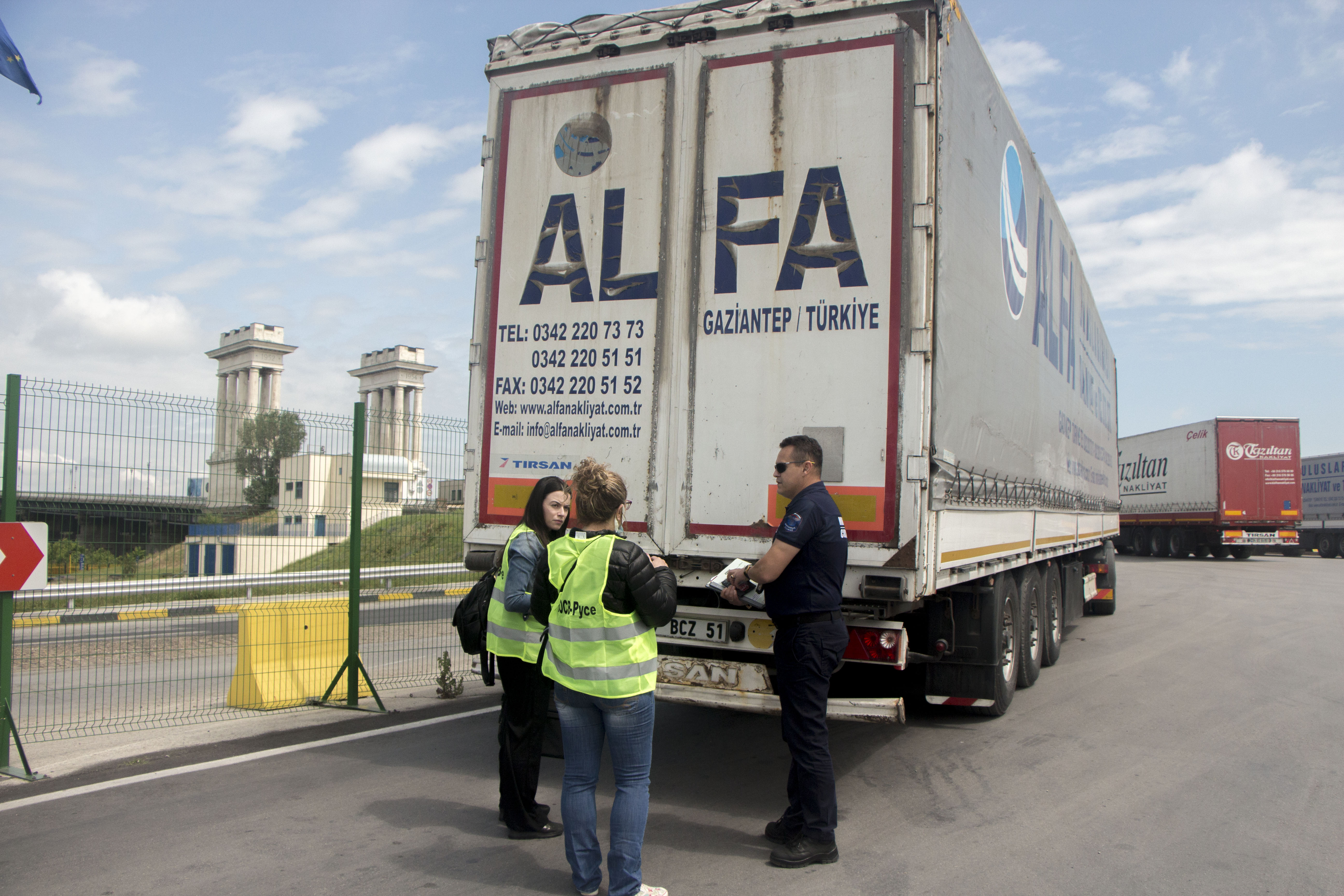 A Total Of Cargo Trucks With Plastic Waste From Turkey Are Returned Under Strict Control To Their Point Of Dispatch Moew